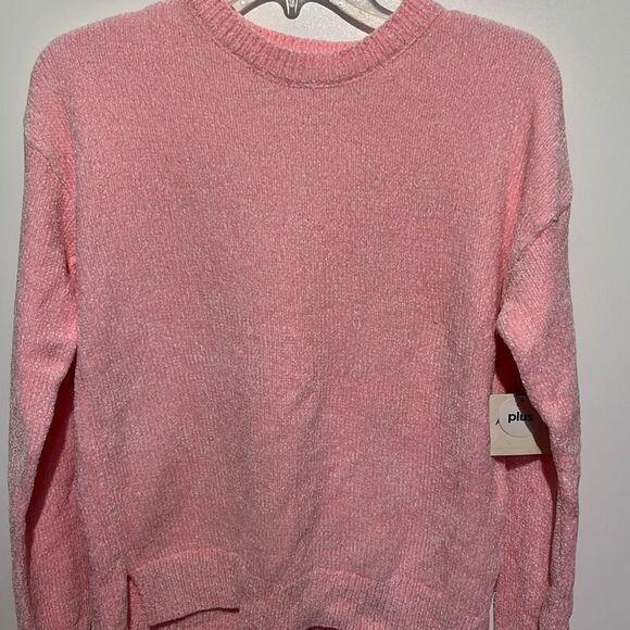 Arizona Jean Co. Women's Rose Pink Crew Neck Knit Pullover Sweater Size XL NWT - Picture 1 of 9